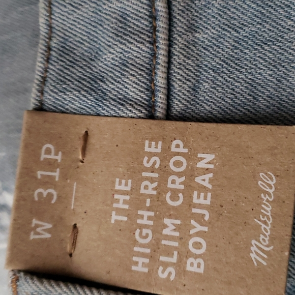NEW Madewell High-Rise Slim Boy Jeans - Picture 13 of 13